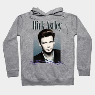 Rick Astley / 80s Aesthetic Fanart Tribute Design Hoodie